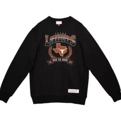 Men Mitchell & Ness Hoodies & Sweatshirts-Baseline Crew University Of Texas At Austin