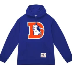 Men Mitchell & Ness Hoodies & Sweatshirts-Basic Logo 1 Hoodie Denver Broncos