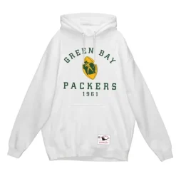 Men Mitchell & Ness Hoodies & Sweatshirts-Basic Logo 3 Hoodie Green Bay Packers