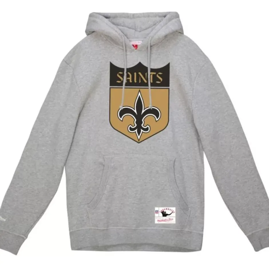 Men Mitchell & Ness Hoodies & Sweatshirts-Basic Logo 1 Hoodie New Orleans Saints