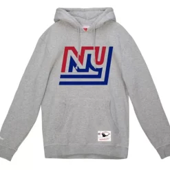 Men Mitchell & Ness Hoodies & Sweatshirts-Basic Logo 3 Hoodie New York Giants