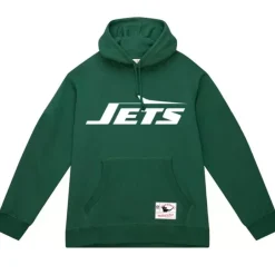 Men Mitchell & Ness Hoodies & Sweatshirts-Basic Logo 2 Hoodie New York Jets