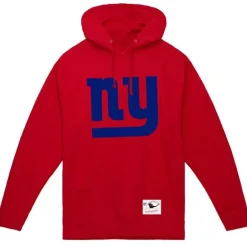 Men Mitchell & Ness Hoodies & Sweatshirts-Basic Logo 1 Hoodie New York Giants