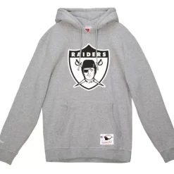 Men Mitchell & Ness Hoodies & Sweatshirts-Basic Logo 1 Hoodie Oakland Raiders