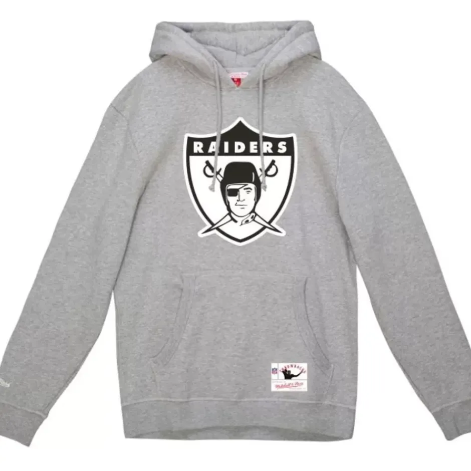 Men Mitchell & Ness Hoodies & Sweatshirts-Basic Logo 1 Hoodie Oakland Raiders