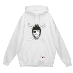 Men Mitchell & Ness Hoodies & Sweatshirts-Basic Logo 3 Hoodie Oakland Raiders