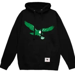 Men Mitchell & Ness Hoodies & Sweatshirts-Basic Logo 3 Hoodie Philadelphia Eagles