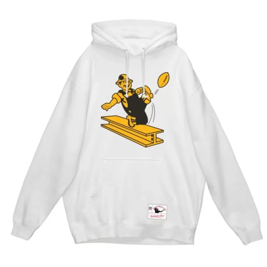 Men Mitchell & Ness Hoodies & Sweatshirts-Basic Logo 1 Hoodie Pittsburgh Steelers