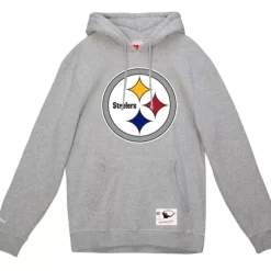 Men Mitchell & Ness Hoodies & Sweatshirts-Basic Logo 2 Hoodie Pittsburgh Steelers