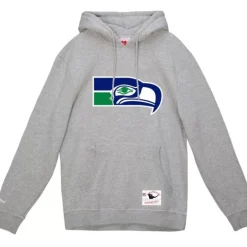 Men Mitchell & Ness Hoodies & Sweatshirts-Basic Logo 1 Hoodie Seattle Seahawks