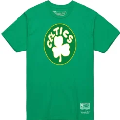 Men Mitchell & Ness T-Shirts & Tops-Basic Logo 1 Tee Boston Celtics