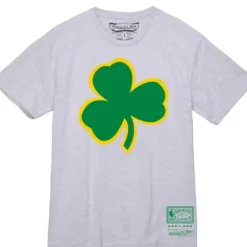Men Mitchell & Ness T-Shirts & Tops-Basic Logo 4 Tee Boston Celtics