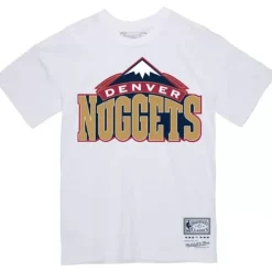 Men Mitchell & Ness T-Shirts & Tops-Basic Logo 1 Tee Denver Nuggets