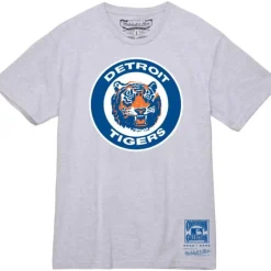 Men Mitchell & Ness T-Shirts & Tops-Basic Logo 1 Tee Detroit Tigers