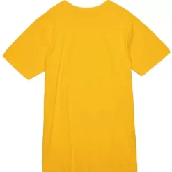 Men Mitchell & Ness T-Shirts & Tops-Basic Logo 9 Tee Golden State Warriors