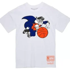 Men Mitchell & Ness T-Shirts & Tops-Basic Logo 1 Tee New York Knicks
