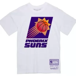 Men Mitchell & Ness T-Shirts & Tops-Basic Logo 2 Tee Phoenix Suns