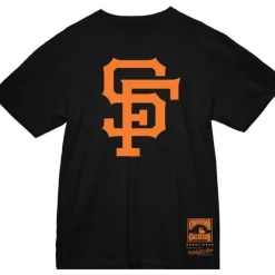 Men Mitchell & Ness T-Shirts & Tops-Basic Logo 2 Tee San Francisco Giants