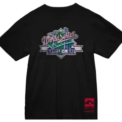 Men Mitchell & Ness T-Shirts & Tops-Battle Of The Bay Tee World Series