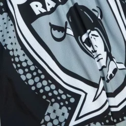 Men Mitchell & Ness Shorts-Big Face 7.0 Fashion Shorts Oakland Raiders
