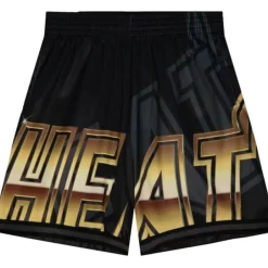Men Mitchell & Ness Shorts-Big Face 4.0 Fashion Shorts Miami Heat