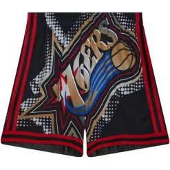 Men Mitchell & Ness Shorts-Big Face 7.0 Fashion Shorts Philadelphia 76Ers