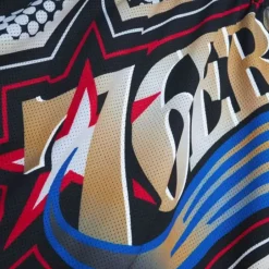 Men Mitchell & Ness Shorts-Big Face 7.0 Fashion Shorts Philadelphia 76Ers