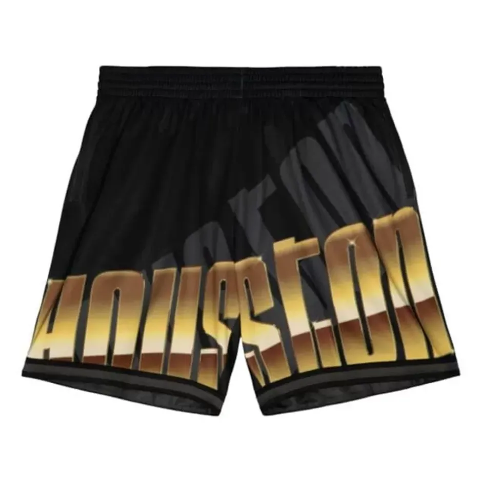 Men Mitchell & Ness Shorts-Big Face 4.0 Fashion Shorts Houston Rockets