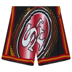 Men Mitchell & Ness Shorts-Big Face 7.0 Fashion Shorts San Francisco 49Ers