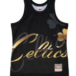 Men Mitchell & Ness T-Shirts & Tops-Big Face 4.0 Fashion Tank Boston Celtics