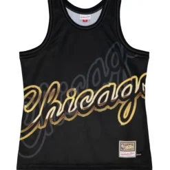 Men Mitchell & Ness T-Shirts & Tops-Big Face 4.0 Fashion Tank Chicago Bulls