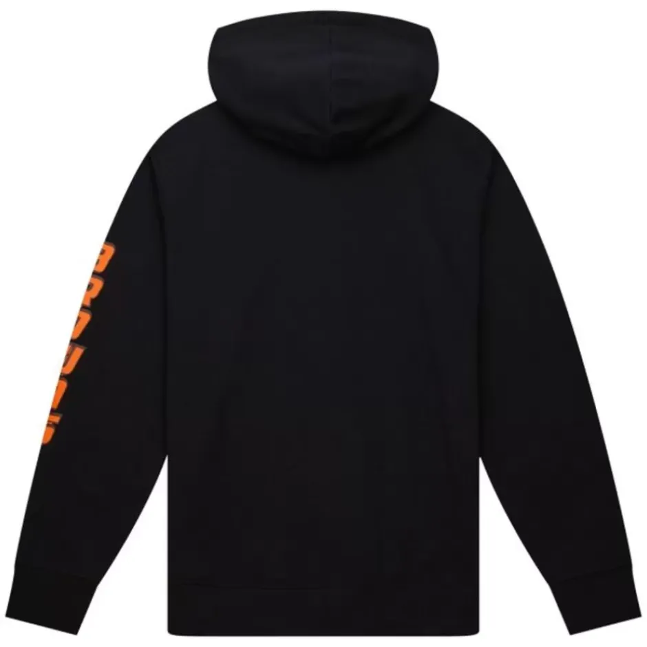Men Mitchell & Ness Hoodies & Sweatshirts-Big Face 7.0 Hoodie Cleveland Browns