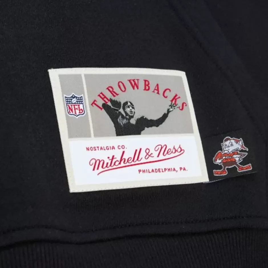 Men Mitchell & Ness Hoodies & Sweatshirts-Big Face 7.0 Hoodie Cleveland Browns