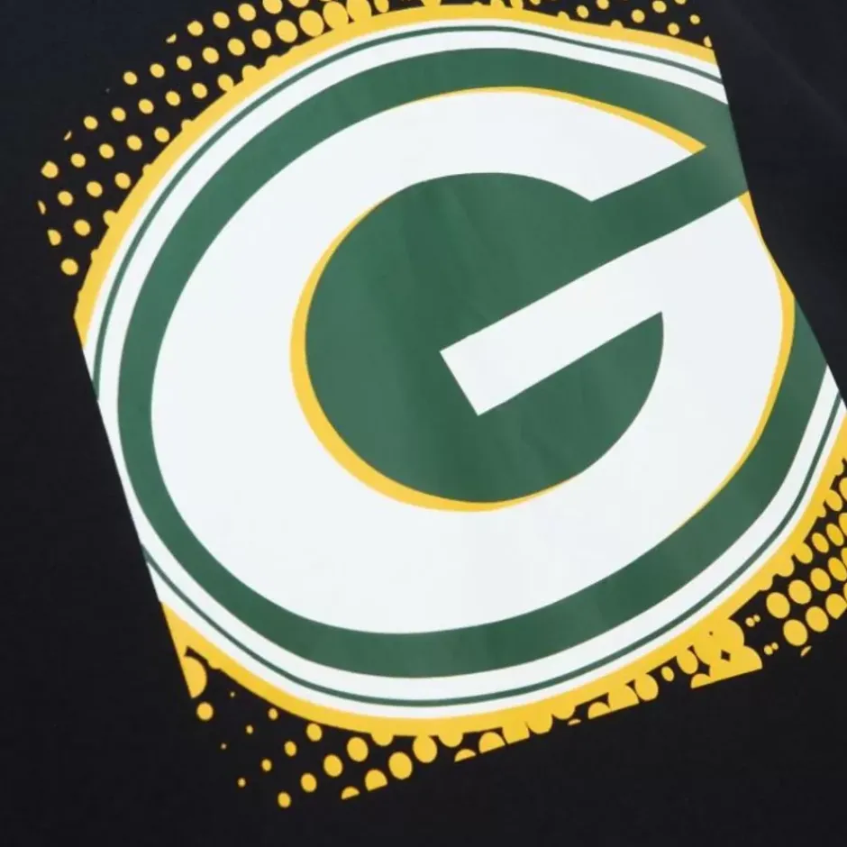 Men Mitchell & Ness Hoodies & Sweatshirts-Big Face 7.0 Hoodie Green Bay Packers