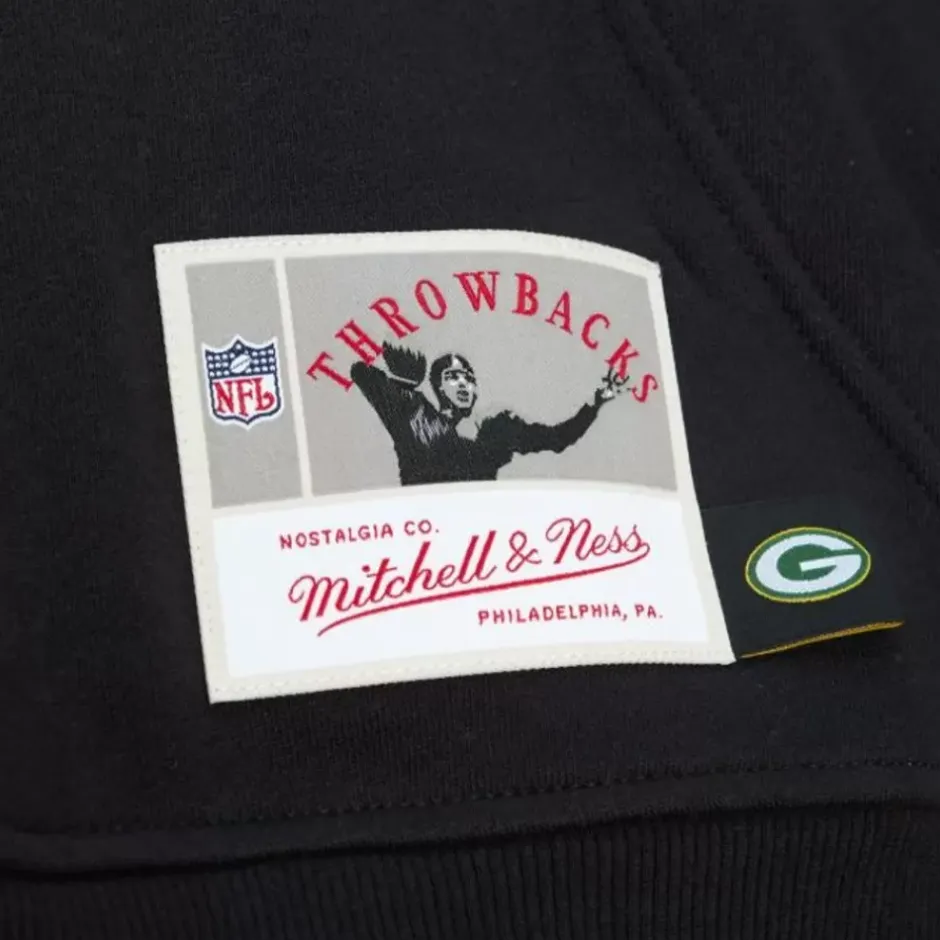 Men Mitchell & Ness Hoodies & Sweatshirts-Big Face 7.0 Hoodie Green Bay Packers