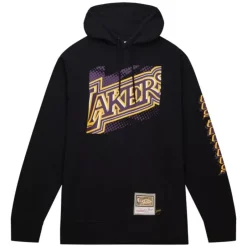 Men Mitchell & Ness Hoodies & Sweatshirts-Big Face 7.0 Hoodie Los Angeles Lakers