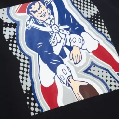 Men Mitchell & Ness Hoodies & Sweatshirts-Big Face 7.0 Hoodie New England Patriots