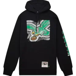 Men Mitchell & Ness Hoodies & Sweatshirts-Big Face 7.0 Hoodie Philadelphia Eagles