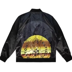 Men Mitchell & Ness Jackets & Outerwear-Big Face 4.0 Satin Jacket Boston Celtics