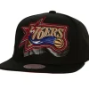 Mitchell & Ness Snapback-Big Face 7.0 Snapback Hwc Philadelphia 76Ers