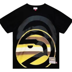 Men Mitchell & Ness T-Shirts & Tops-Big Face 4.0 Ss Tee Atlanta Hawks