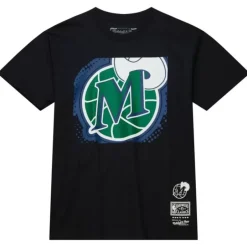 Men Mitchell & Ness T-Shirts & Tops-Big Face 7.0 Ss Tee Dallas Mavericks