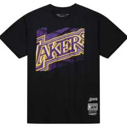 Men Mitchell & Ness T-Shirts & Tops-Big Face 7.0 Ss Tee Los Angeles Lakers