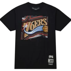 Men Mitchell & Ness T-Shirts & Tops-Big Face 7.0 Ss Tee Philadelphia 76Ers