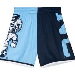 Men Mitchell & Ness Shorts-Big Face Fashion Shorts 5.0 University Of North Carolina