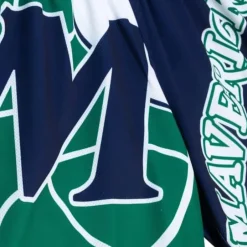 Men Mitchell & Ness Shorts-Big Face Fashion Shorts 5.0 Dallas Mavericks