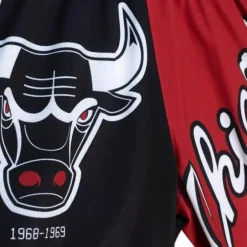 Men Mitchell & Ness Shorts-Big Face Fashion Shorts 5.0 Chicago Bulls