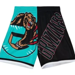Men Mitchell & Ness Shorts-Big Face Fashion Shorts 5.0 Vancouver Grizzlies