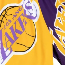 Men Mitchell & Ness Shorts-Big Face Fashion Shorts 5.0 Los Angeles Lakers