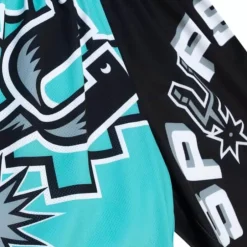 Men Mitchell & Ness Shorts-Big Face Fashion Shorts 5.0 San Antonio Spurs
